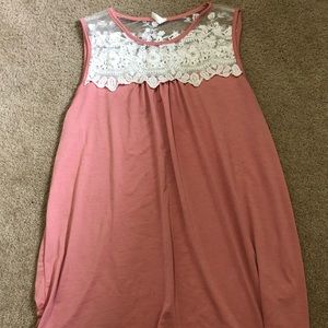 Pink blush maternity shirt